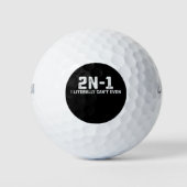2n-1 Ich kann buchstäblich nicht einmal Mathematik Golfball (Vorderseite)