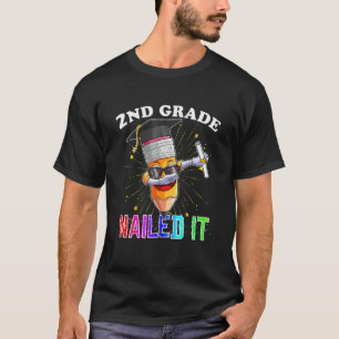 2ND-Abschluss Niedlicher Dabbing-Bleistift-Klasse T-Shirt