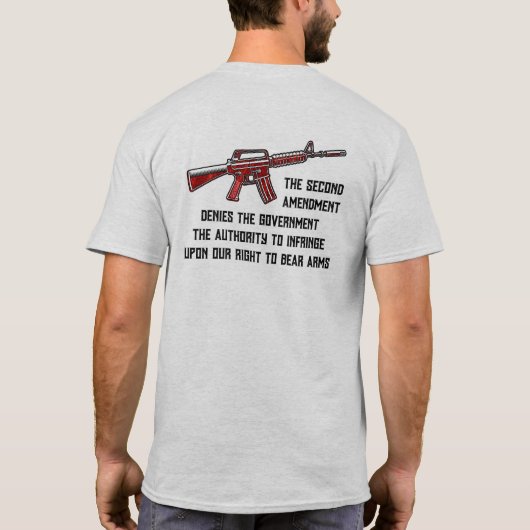 2nd Amendment Denies Gov T-Shirt (Rückseite)