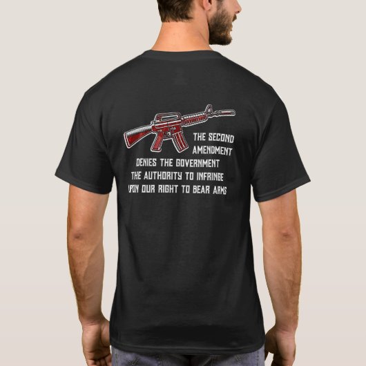 2nd Amendment Gun Rights T-Shirt (Rückseite)