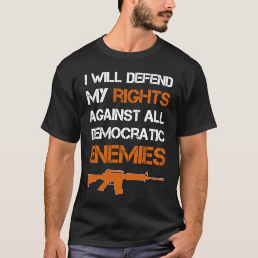 2nd amendment Pro Gun safe Defend the right 2nd am T-Shirt (Vorderseite)