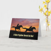 2nd Anniversary Country Western Cowboy Cowgirl  Karte (Gelbe Blume)