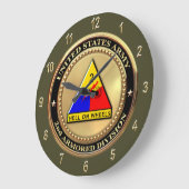 2nd Armor Division Große Wanduhr (Winkel)