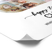 2nd Birthday Number 2 Custom Photo Collage Poster (Ecke)