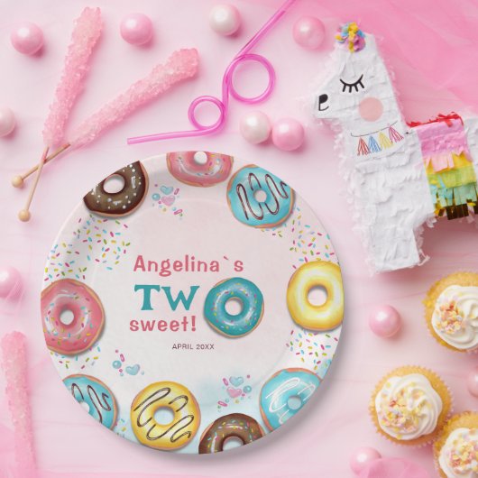 2nd birthday paper plates. pappteller (Party)