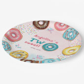 2nd birthday paper plates. pappteller (Schrägansicht)