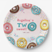 2nd birthday paper plates. pappteller (Vorderseite)