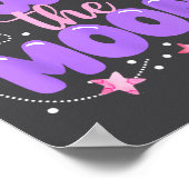 2nd Birthday Two The Moon Birthday Girl 2 Year Old Poster (Ecke)