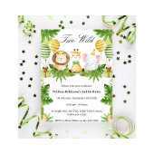 2nd Birthday Wild One Safari Animals Invitation Einladung