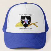 2ND BN 3D INFANTRY 2ND INFANTRY DIVISION HAT TRUCKERKAPPE (Vorderseite)