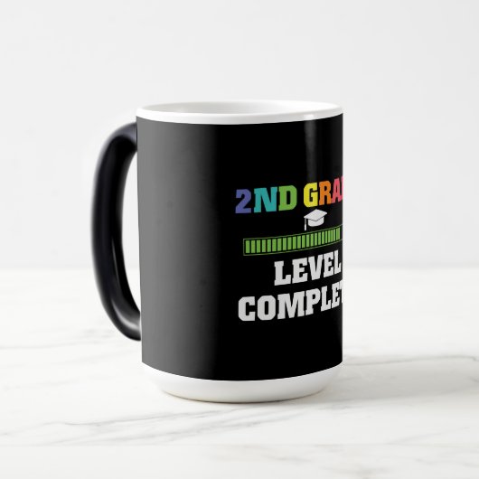 2ND Grad Level Complete Video Gamer Graduate Gift Verwandlungstasse (Vorderseite Links)