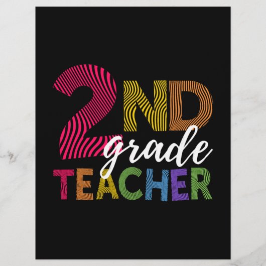 2nd Grad Teacher Light Zweiter Grad Teacher Cute Flyer (Vorne)
