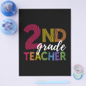 2nd Grad Teacher Light Zweiter Grad Teacher Cute Flyer (Einzeln)