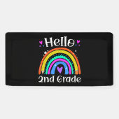 2nd Grad Teacher Rainbow Grad Back To School Banner (Horizontal)