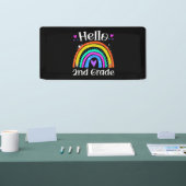 2nd Grad Teacher Rainbow Grad Back To School Banner (Messe)