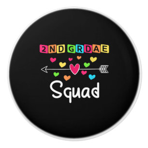 2nd Grad Teacher Shirts School Team Zweiter Grad Keramikknauf