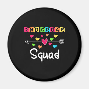 2nd Grad Teacher Shirts School Team Zweiter Grad Magnet