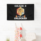 2nd Grad Unlocked Level Up Back To School First Banner (Insitu)