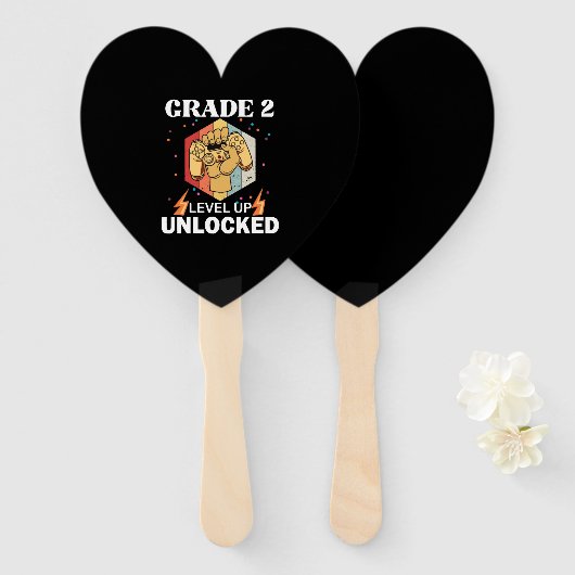 2nd Grad Unlocked Level Up Back To School First Fächer (Vorne und Hinten)