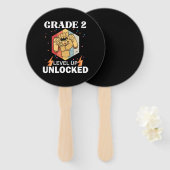 2nd Grad Unlocked Level Up Back To School First Fächer (Vorne und Hinten)