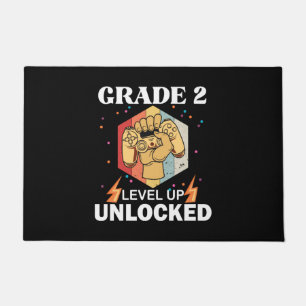 2nd Grad Unlocked Level Up Back To School First Fußmatte