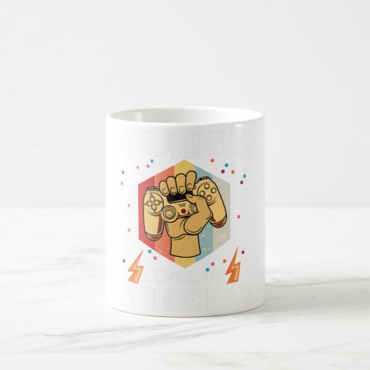 2nd Grad Unlocked Level Up Back To School First Kaffeetasse (Mittel)