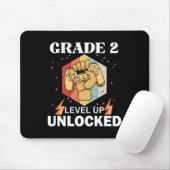 2nd Grad Unlocked Level Up Back To School First Mousepad (Mit Mouse)