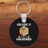 2nd Grad Unlocked Level Up Back To School First Schlüsselanhänger (Vorderseite)