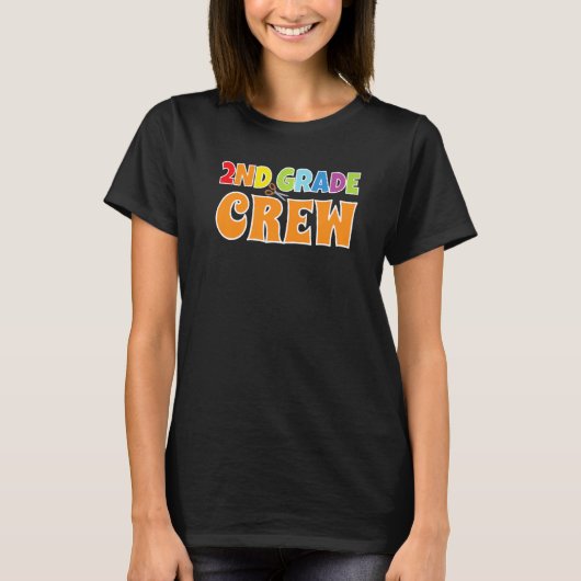 2nd Grade Crew Boys Second Grade 2nd Class School T-Shirt (Vorderseite)