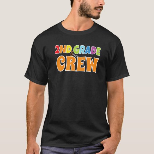 2nd Grade Crew Boys Second Grade 2nd Class School T-Shirt (Vorderseite)