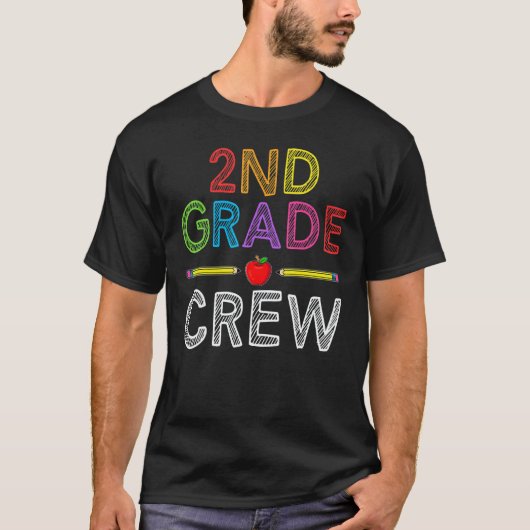 2nd Grade Crew Second Grade Teacher 1st Day of S T-Shirt (Vorderseite)