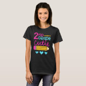 2nd Grade Cutie First Day of School Back to School T-Shirt (Vorne ganz)