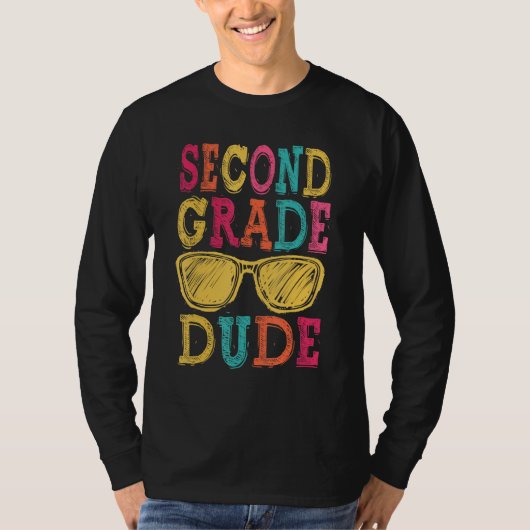 2nd Grade Dude Back to School First Day of School T-Shirt (Vorderseite)