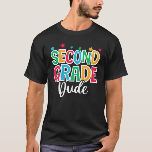 2nd Grade Dude First Day of School Welcome Back to T-Shirt (Vorderseite)