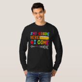 2nd Grade Here I Come Happy First Day Of School  2 T-Shirt (Vorne ganz)
