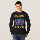 2nd Grade Is My Jam School Retro 80s Boombox Stude T-Shirt (Vorne ganz)