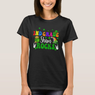 2nd Grade Kleeblatts Funny Rock Hands Kleeblatts P T-Shirt