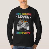 2nd Grade Level Complete Kids Gamer Game Controlle T-Shirt (Vorderseite)