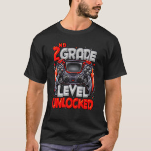 2nd Grade Level Unlocked Game On 2nd Grade Back To T-Shirt