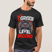 2nd Grade Level Unlocked Video Game Back To School T-Shirt (Vorderseite)