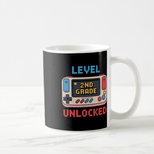 2nd Grade Level Unlocked Video Game Ck To School T Kaffeetasse (Rechts)