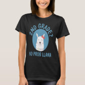 2nd Grade Llama  Teacher Student Back To School T-Shirt (Vorderseite)