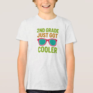 2ND Grade Nur Cooler Got   Zurück zur Schule Kinde Tri-Blend Shirt