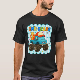 2nd Grade Squad Monster Truck Rückkehr zur Schule  T-Shirt