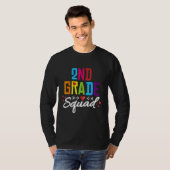 2nd Grade Squad  Second Teacher Student Team Back  T-Shirt (Vorne ganz)
