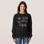 2nd Grade Squad Second Teacher Student Team Back T Sweatshirt (Vorne ganz)