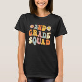 2nd Grade Squad Second Teacher Student Team Back T T-Shirt (Vorderseite)