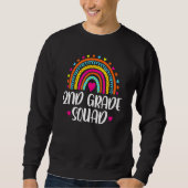 2nd Grade Squad Teacher Rainbow Back To School Sweatshirt (Vorderseite)