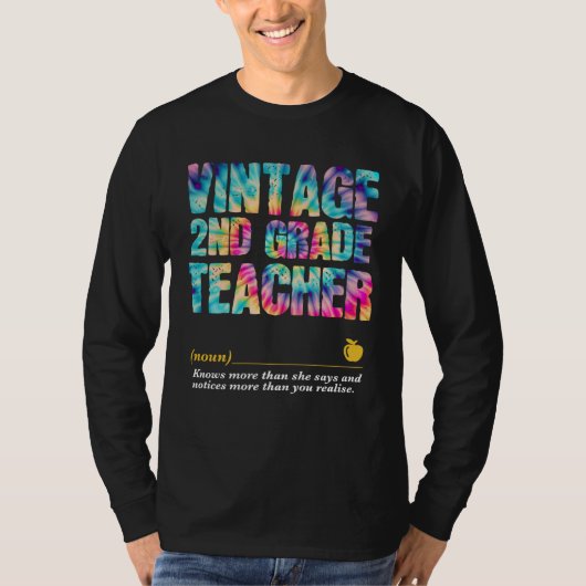 2nd Grade Teacher Appreciation Week Back to School T-Shirt (Vorderseite)