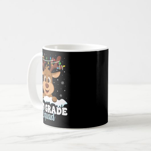 2nd Grade Teacher Christmas Second Grade Squad Rei Kaffeetasse (Vorderseite Links)